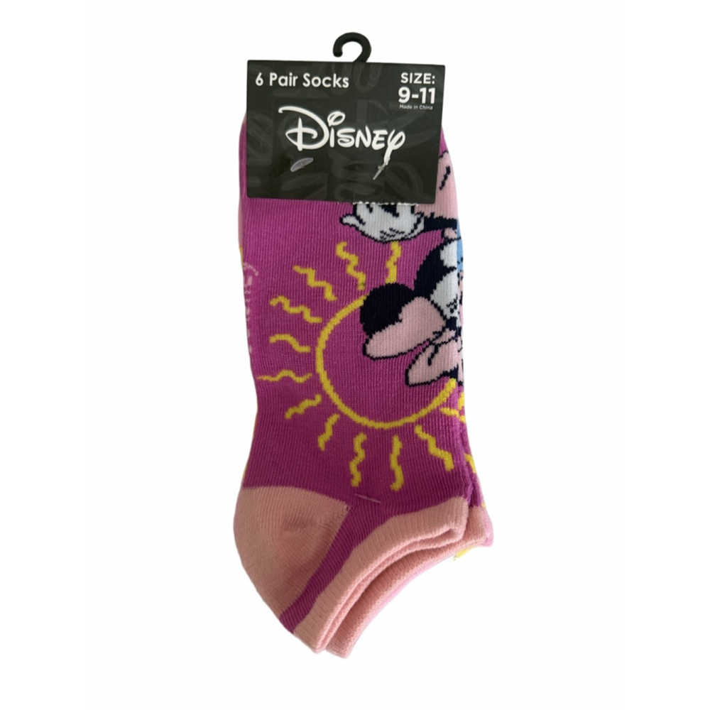 Disney Minnie Mouse Ankle Socks- 6 Pairs